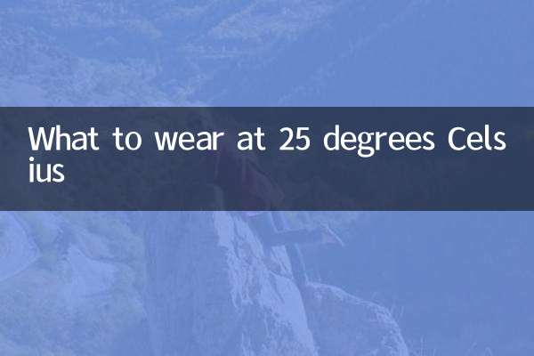 Qué ponerse a 25 grados centígrados