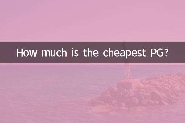 Wie viel kostet das günstigste PG?