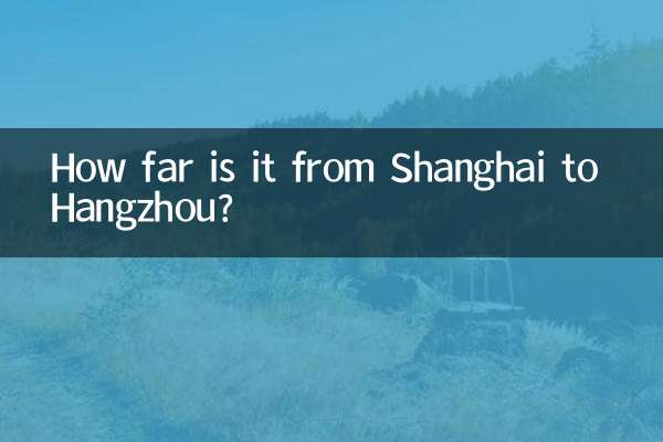 How far is it from Shanghai to Hangzhou?