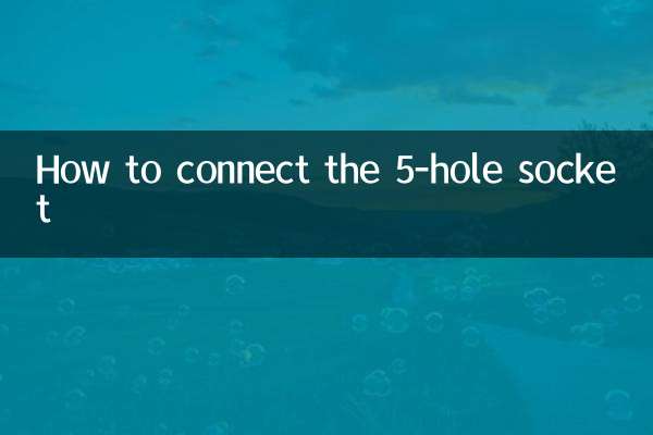 Cómo conectar el enchufe de 5 agujeros