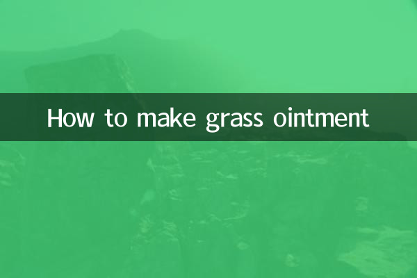 Cómo hacer ungüento de hierba