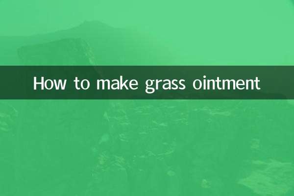 Cómo hacer ungüento de hierba