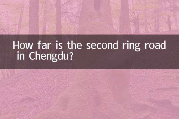Wie weit ist die zweite Ringstraße in Chengdu?