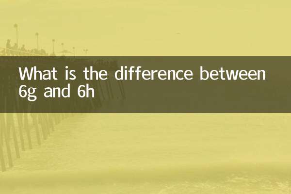 What is the difference between 6g and 6h