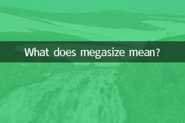 ما هو معنى ميجا سايز ؟