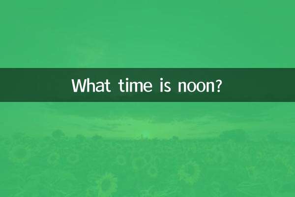 Во сколько полдень?