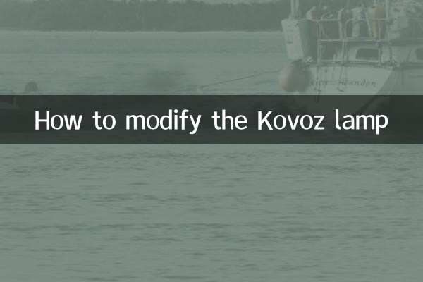 Comment modifier la lampe Kovoz