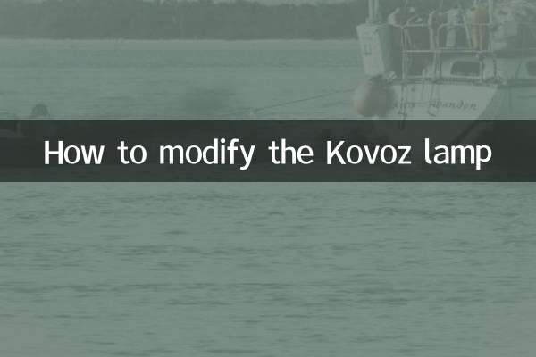 Come modificare la lampada Kovoz