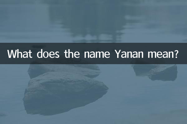 Yanan이라는 이름은 무엇을 의미합니까?