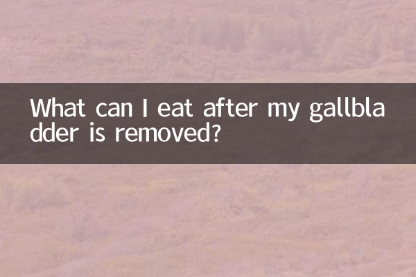 ¿Qué puedo comer después de que me extirpen la vesícula biliar?