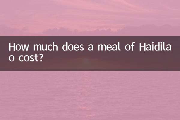 Combien coûte un repas de Haidilao ?