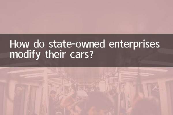 In che modo le imprese statali modificano le loro auto?
