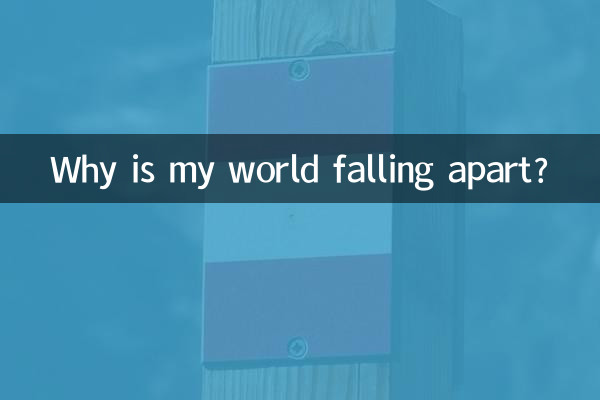 Por que meu mundo está desmoronando?