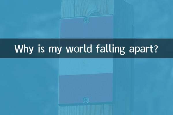 Por que meu mundo está desmoronando?