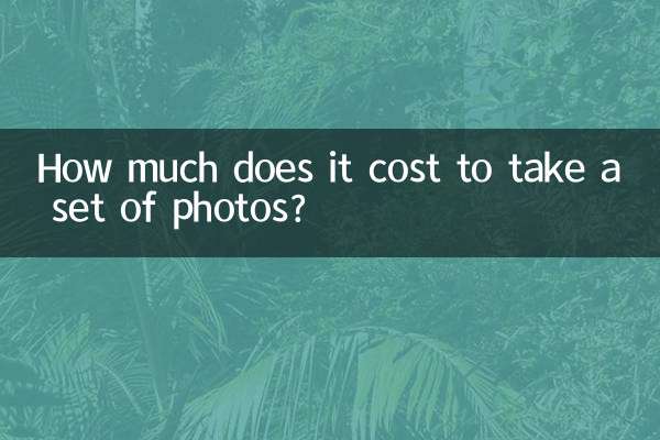 Wie viel kostet es, eine Reihe von Fotos zu machen?
