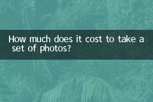 फ़ोटो का एक सेट लेने में कितना खर्च आता है?