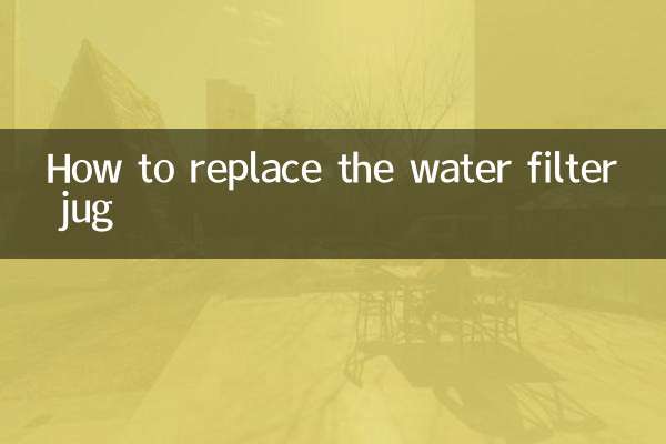Come sostituire la caraffa filtrante dell'acqua