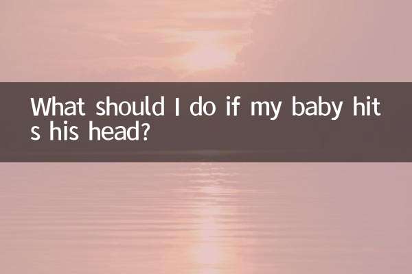 ¿Qué debo hacer si mi bebé se golpea la cabeza?