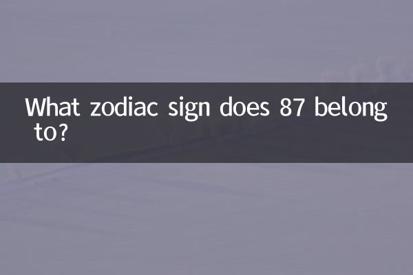 What zodiac sign does 87 belong to?