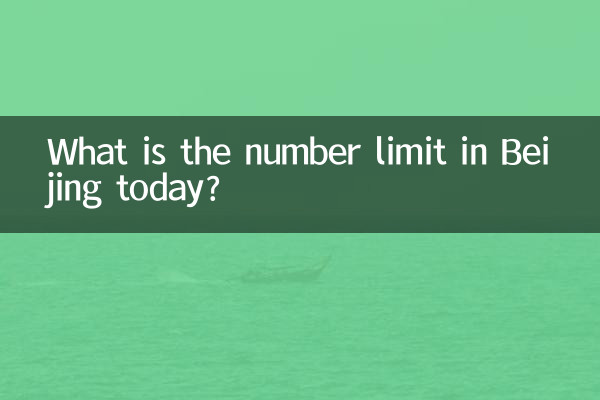 What is the number limit in Beijing today?