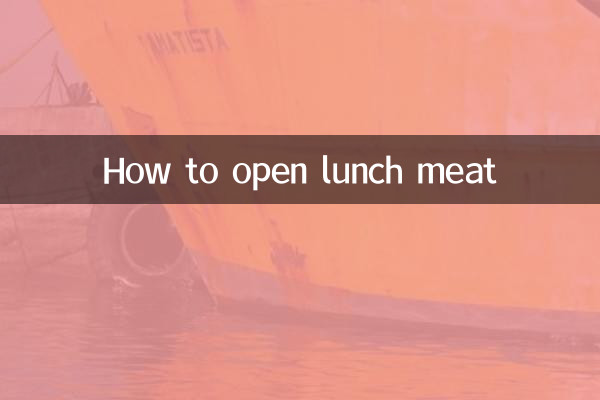 ランチミートの開け方