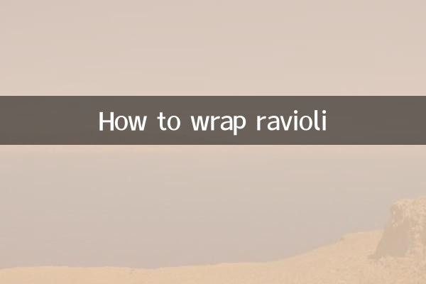 Wie man Ravioli einwickelt