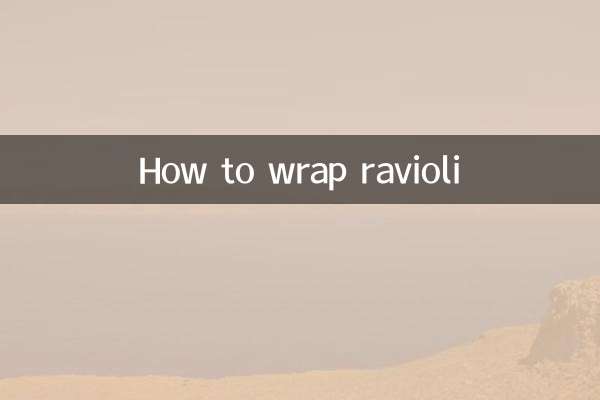 Wie man Ravioli einwickelt