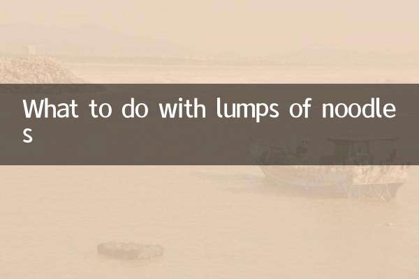 Cosa fare con i grumi di pasta