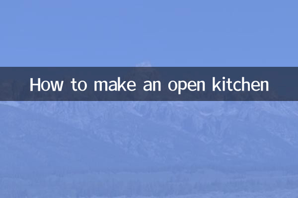 Como fazer uma cozinha aberta