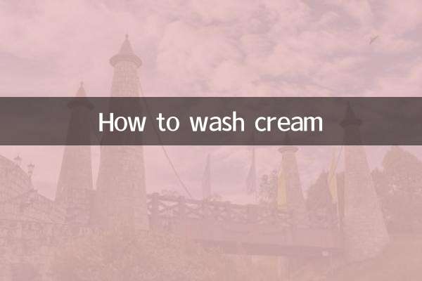 Come lavare la panna