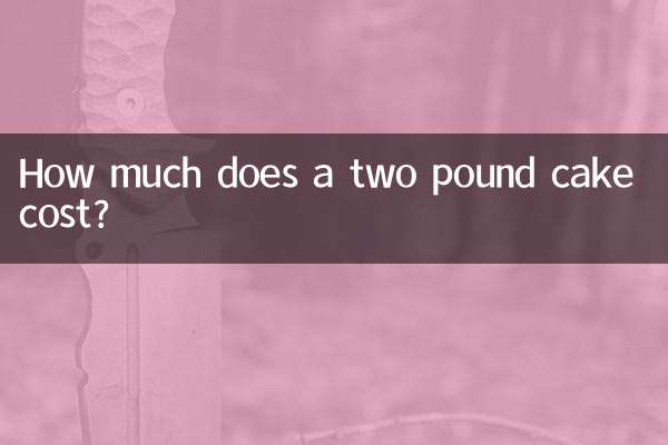 How much does a two pound cake cost?