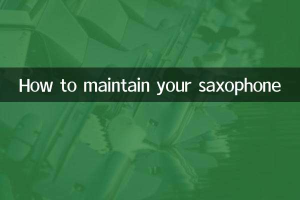 So pflegen Sie Ihr Saxophon