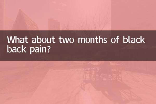 What about two months of black back pain?