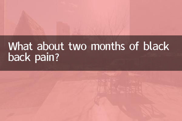 What about two months of black back pain?