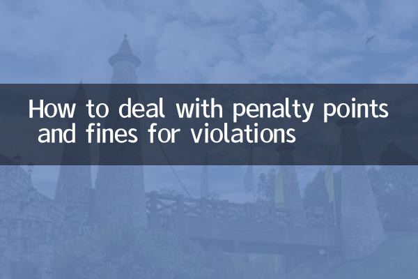 Comment gérer les points de pénalité et les amendes en cas d'infraction