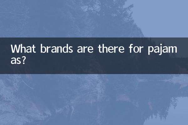 Quelles marques existe-t-il pour les pyjamas ?