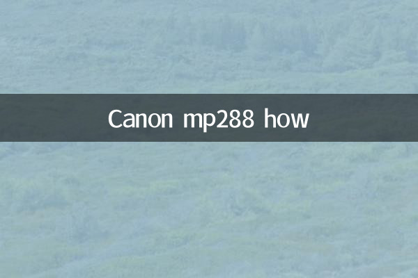 Canon mp288 how