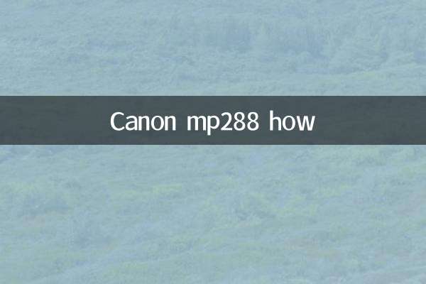 Canon mp288 how