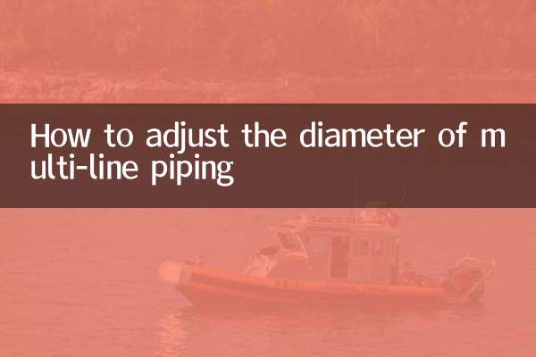 كيفية ضبط قطر الأنابيب متعددة الخطوط