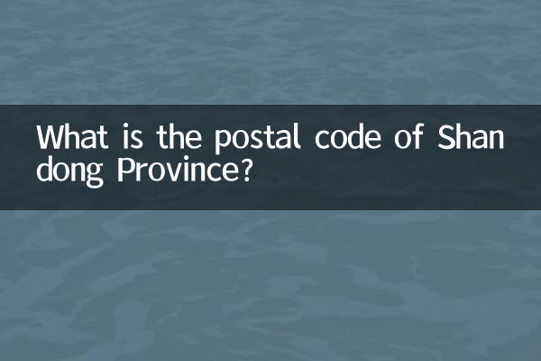 What is the postal code of Shandong Province?