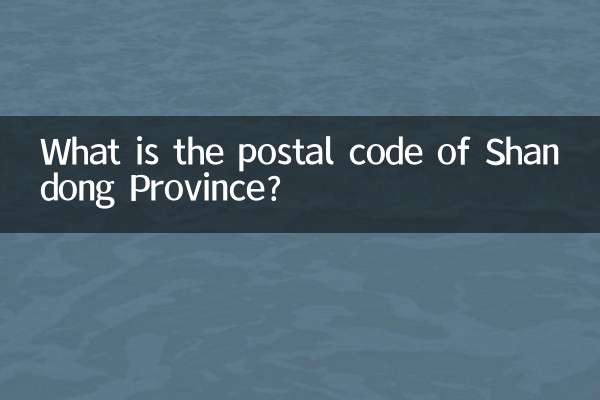 What is the postal code of Shandong Province?