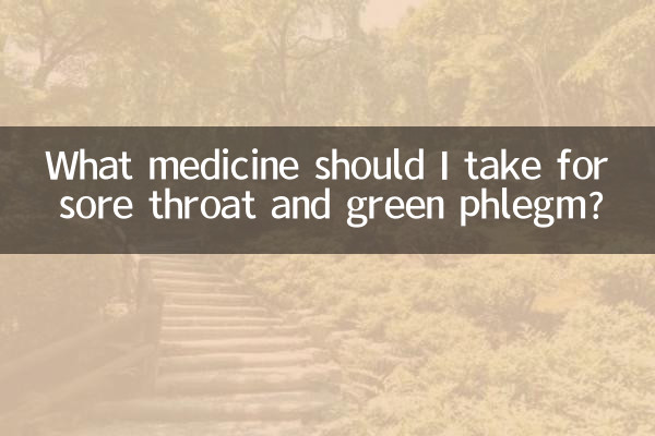 Quale medicina dovrei prendere per il mal di gola e il catarro verde?