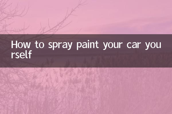 چگونه ماشین خود را با اسپری رنگ کنید