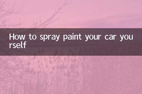 چگونه ماشین خود را با اسپری رنگ کنید