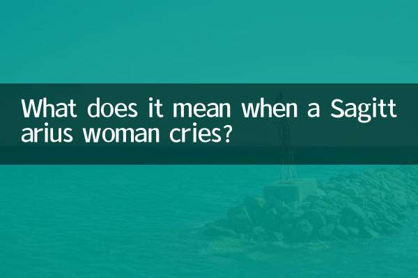 Was bedeutet es, wenn eine Schütze-Frau weint?