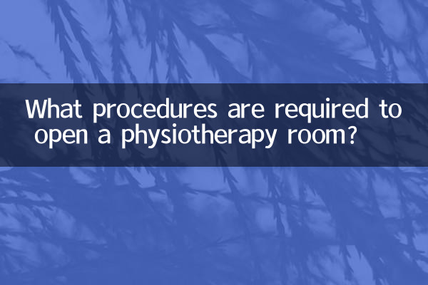 একটি ফিজিওথেরাপি রুম খোলার জন্য কোন পদ্ধতির প্রয়োজন?