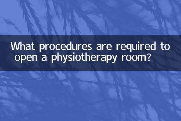 একটি ফিজিওথেরাপি রুম খোলার জন্য কোন পদ্ধতির প্রয়োজন?