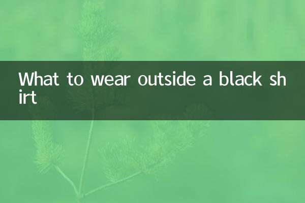 Que porter en dehors d'une chemise noire