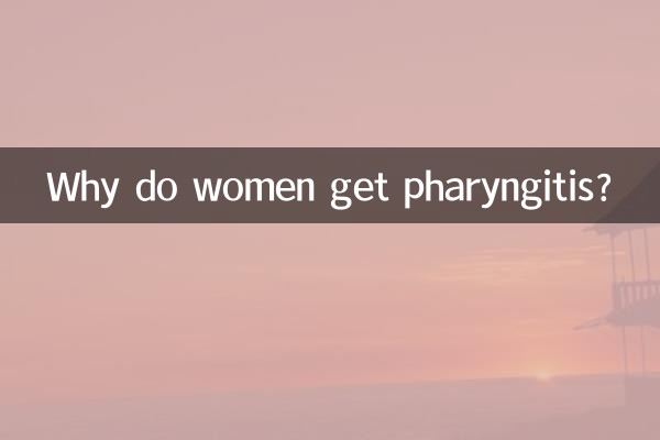 Warum bekommen Frauen eine Pharyngitis?
