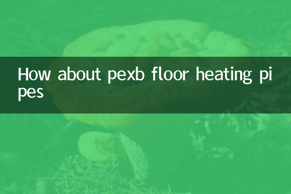 How about pexb floor heating pipes